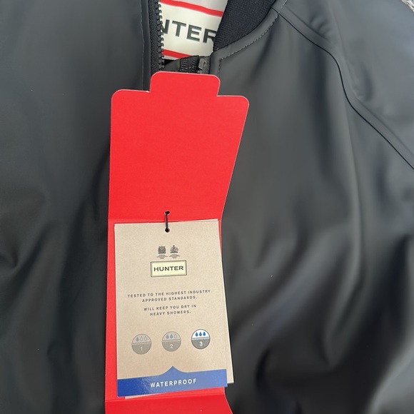 Hunter rubberized bomber jacket, black xs - Picture 7 of 7